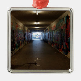 Dortmund U-Bahn Grafitti am Bahnhof Julgransprydnad Metall