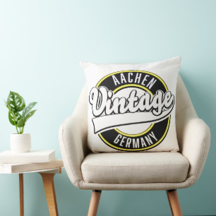 Dortmund vintage stil logo, soffkudde kudde