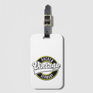 Dortmund vintage stil logotyp, bagagelapp