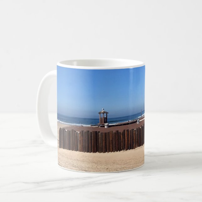 Dory Fishing Fleet, Newport Beach, Kalifornien Kaffemugg (Framsida vänster)