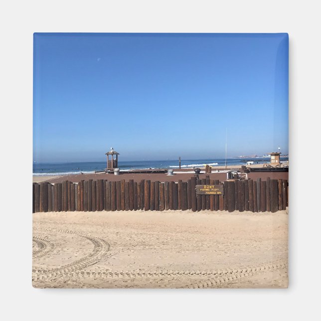 Dory Fishing Fleet, Newport Beach, Kalifornien Magnet (Framsidan)