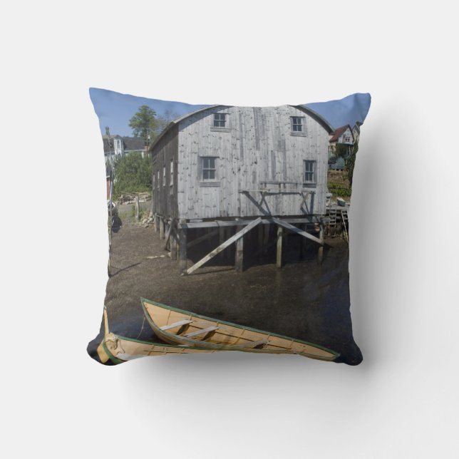 Dorybyggare, Lunenburg, Nova Scotia, Kanada Kudde (Framsida)
