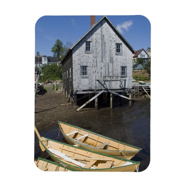Dorybyggare, Lunenburg, Nova Scotia, Kanada Magnet (Vertikal)