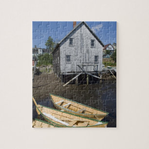 Dorybyggare, Lunenburg, Nova Scotia, Kanada Pussel