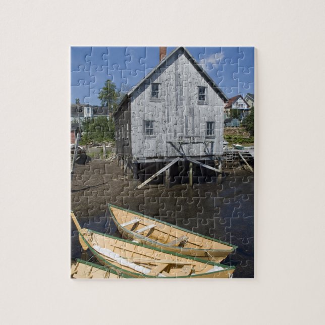 Dorybyggare, Lunenburg, Nova Scotia, Kanada Pussel (Vertikal)