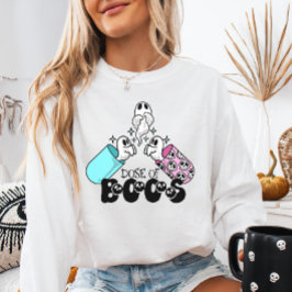 Dos av Boos Funny Ghost Medical Halloween T Shirt