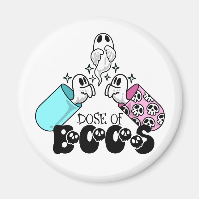 Dos av Boos Halloween Medical Magnet (Framsidan)