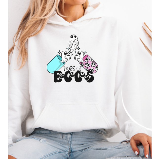 Dos Boos Medical Cute Ghost Kapsel Halloween T Shirt (Skapare uppladdad)