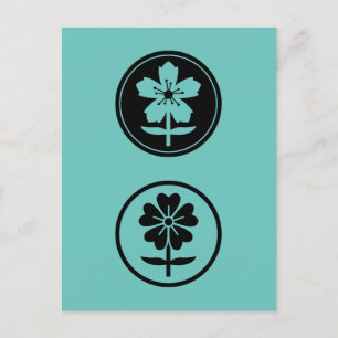 dos flores vycard vykort