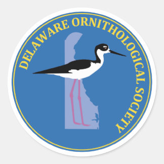 DOS Logotyp Sticker Runt Klistermärke