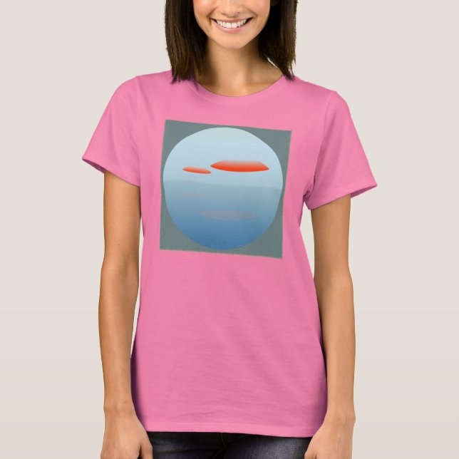 Dos Ovnis UFO T Shirt (Framsida)