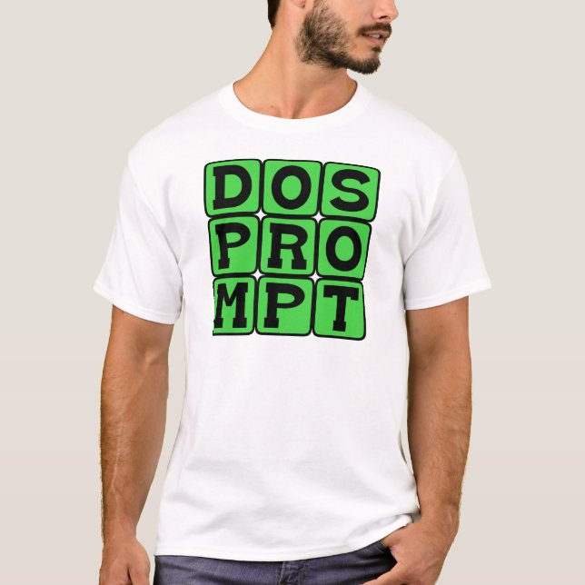 Dos Prompt, Programspråk Tee Shirt (Framsida)