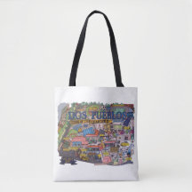 Dos Pueblos Karta Tote Bag