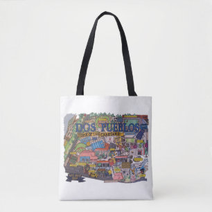 Dos Pueblos Karta Tote Bag Tygkasse