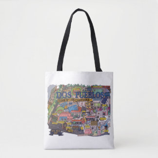 Dos Pueblos Karta Tote Bag Tygkasse