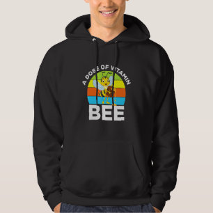 Dos Vitamin Bi Honungsbin Biskötare Jordbruksmark Hoodie