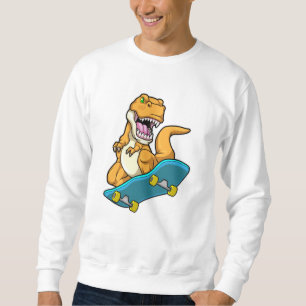 Dosering som Skater med Skateboard Lång Ärmad Tröja