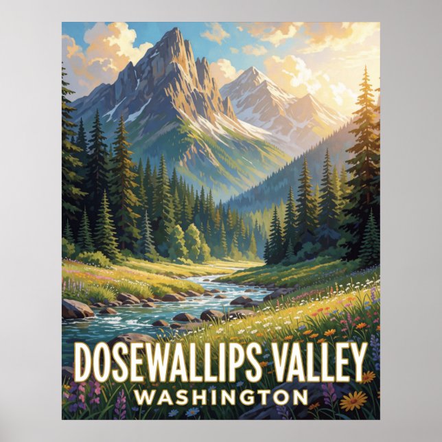 Dosewallips State Park — Washington Poster (Framsidan)