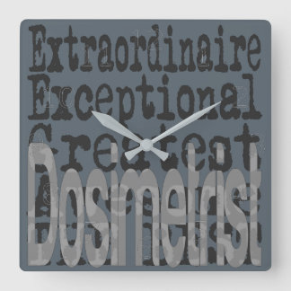 Dosimetrist Extraordinaire Fyrkantig Klocka