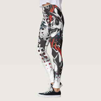 Döskallar all över damasker leggings