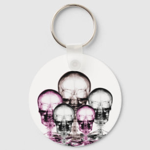 Döskallar av blandade Färg X- Ray Vision Skeletons Nyckelring