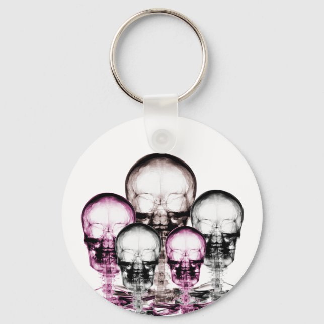 Döskallar av blandade Färg X- Ray Vision Skeletons Nyckelring (Framsida)