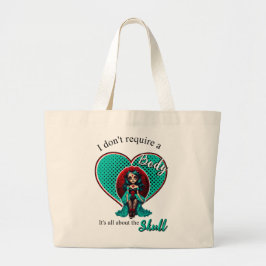 Döskallar av Röd ros och skalsocker Jumbo Tygkasse