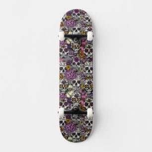 Döskallar av socker Dia de los Muertos Skateboard