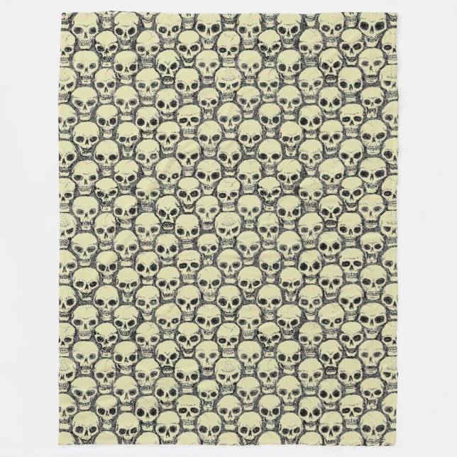 Döskallar av vägg fleecefilt (Framsidan)