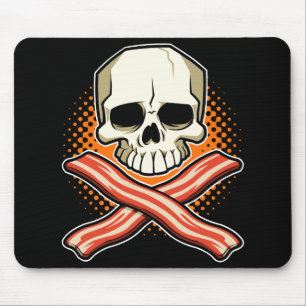 Döskallar & baconlogotyp Mousepad Musmatta