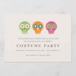 Döskallar Costume Party Inbjudningar