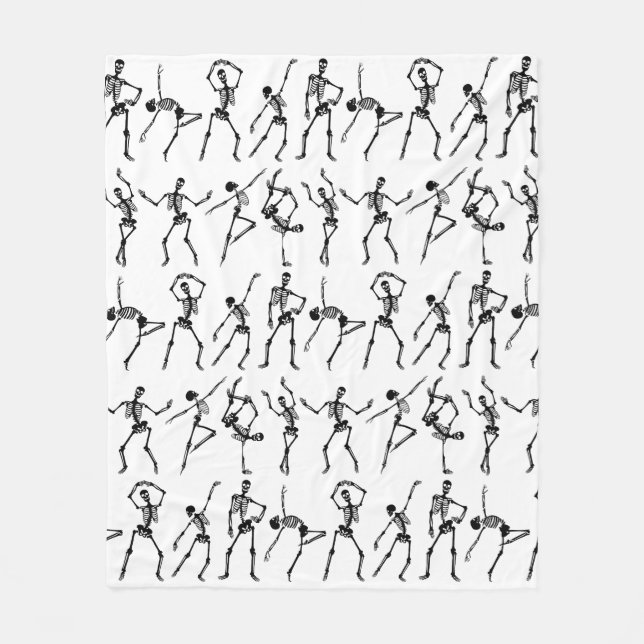 Döskallar dansar fleecefilt (Framsidan)