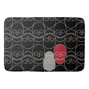 Döskallar - Fladdermus Black and Bone White Badrumsmatta