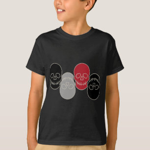 Döskallar - Fladdermus Black and Bone White T Shirt
