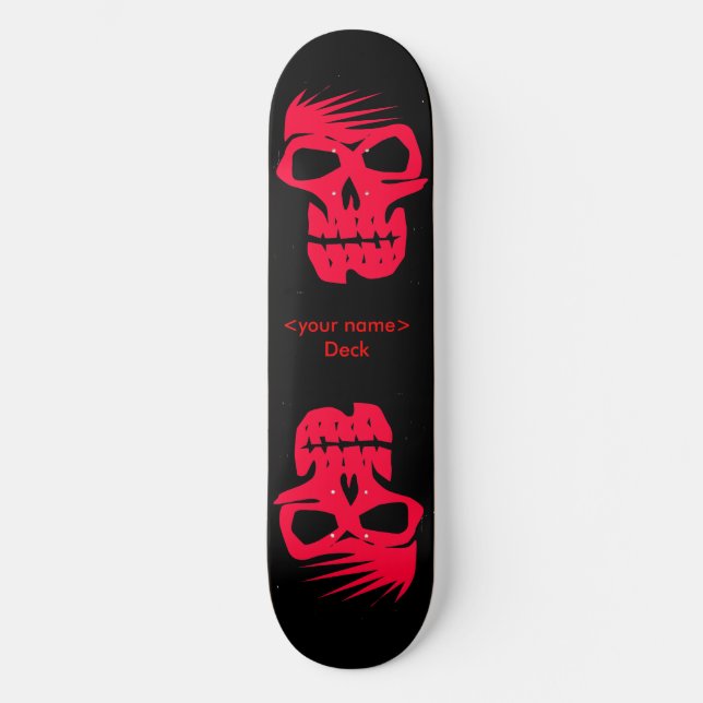 Döskallar för anpassade old school skateboard bräda 18 cm (Framsida)