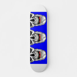 Döskallar för blå poppgrafik mini skateboard bräda 18,5 cm