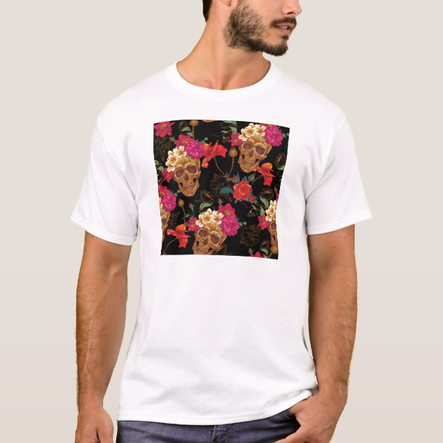 Döskallar för blommigt tee (Framsida)