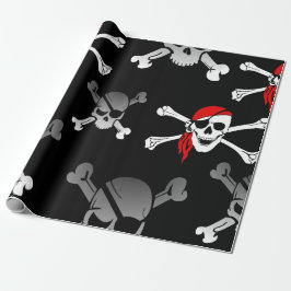 Döskallar för Frakt i pirat Omslagning Pappert Presentpapper