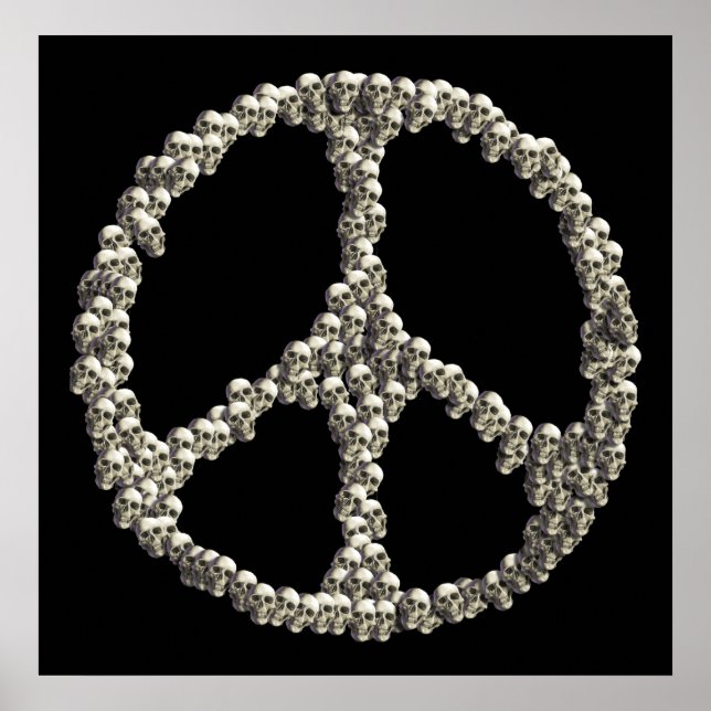 Döskallar för fred poster (Framsidan)