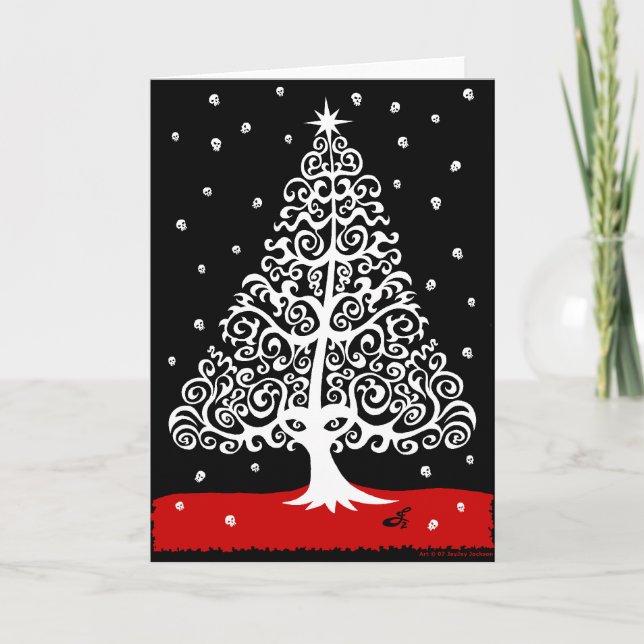 Döskallar för jul helgkort (Framsida)