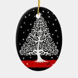 Döskallar för julprydnad julgransprydnad keramik