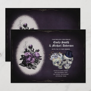 Döskallar för Lila av Blommigt i Göteborg Bröllop  Inbjudningar