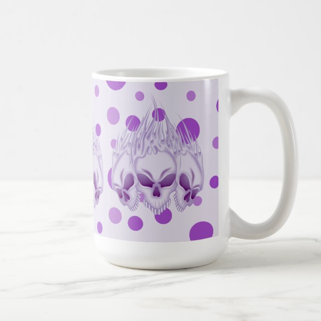 Döskallar för Lila Kaffemugg (Höger)