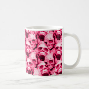 Döskallar för shock rosa kaffemugg