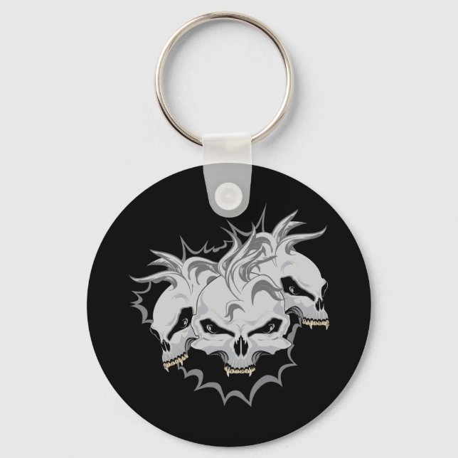 Döskallar för trippelfel nyckelring (Framsida)