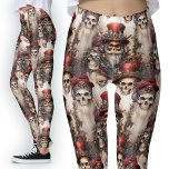 Döskallar för vattenfärg Steampunk Santa Gothic Fe Leggings<br><div class="desc">Kembrace gothmas med de här Watercolor Steampunk Santa Gothic Leggings. Tomten döskallar har röd steampunk top hat och utesluter sann Santa stil med långa vita skjortor. Gå ut i stil eller visa kärlek för steampunk och gotiska vibes på gymmet eller yoga-klassen. Missa inte chansen att äga de här unika jultomterna....</div>