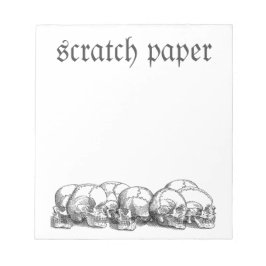 Döskallar för vintage anteckningsblock