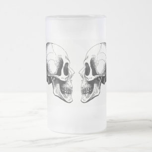 Döskallar Frosted 16 oz Frosted Glass Mugg