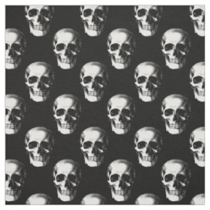 Döskallar Gothic Halloween Tyg