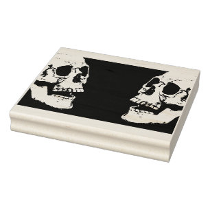 Döskallar - Halloween-kort skapar Stämpel